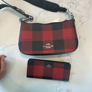 Coach Canvas Buffalo Plaid Print